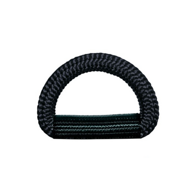 Schwarzer D-Ring mit Schutzhülle